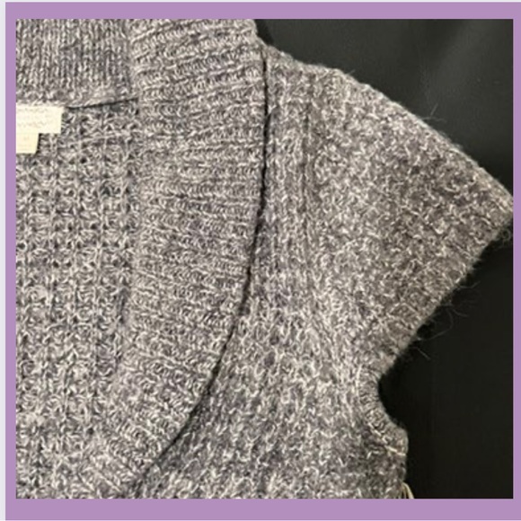 BRAND NEW! Kaisely size Medium lavender/grey cap sleeve knit sweater vest. - Picture 5 of 8